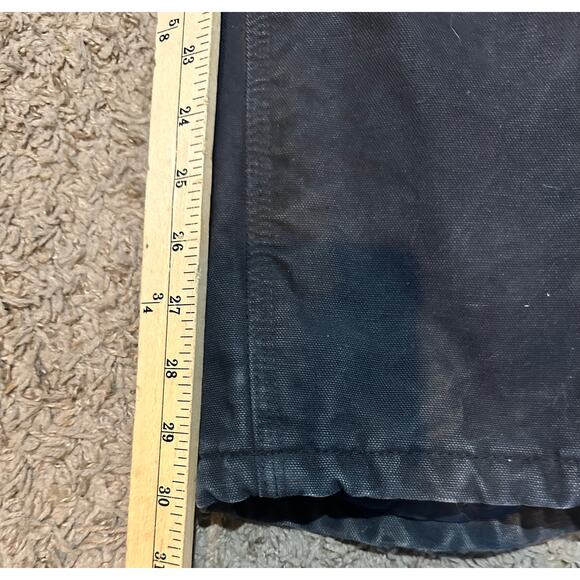 Vtg Carhartt Canvas Quilt Lined Double Knee Duck Overalls XXL USA Distressed - Picture 8 of 8